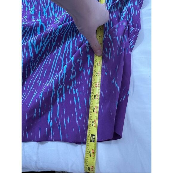 NWT Nicole Miller Blue PurpleStudio Cocktail Dress Size 12 - Picture 4 of 7